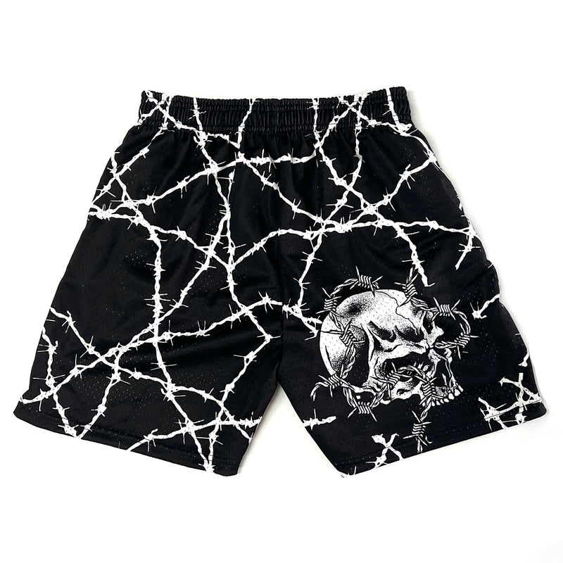 Outlaws Barbed Wire Mesh Short