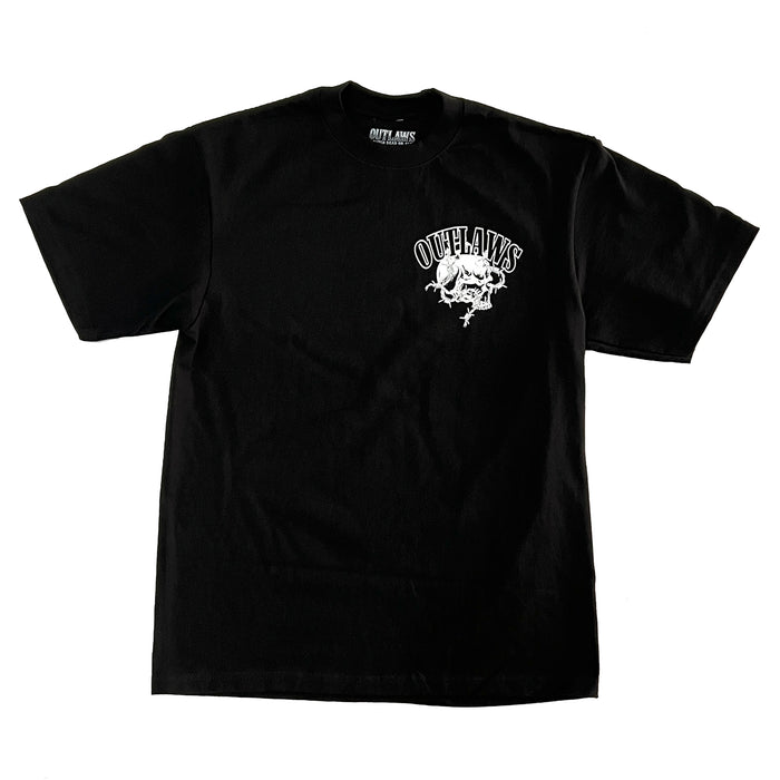 Outlaws Barbed wire Skull Tee